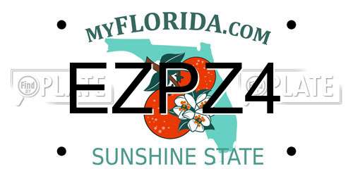 EZPZ4 Florida License Plate