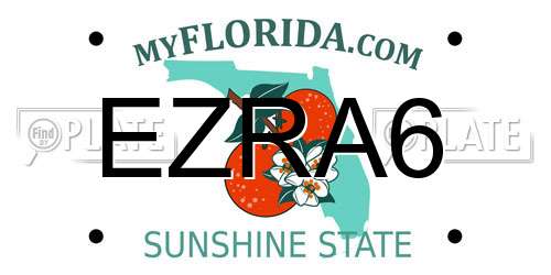 EZRA6 Florida License Plate