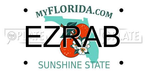EZRAB Florida License Plate