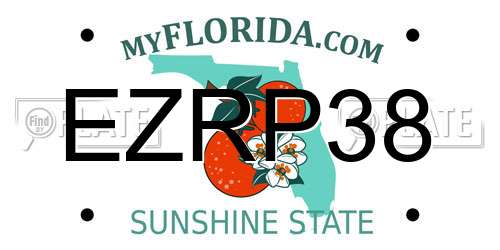 EZRP38 Florida License Plate