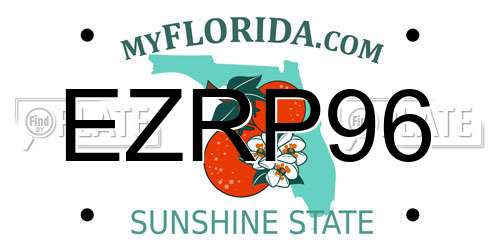 EZRP96 Florida License Plate