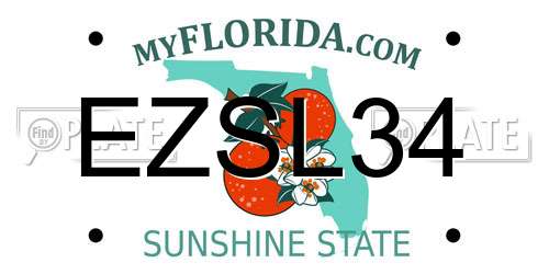 EZSL34 Florida License Plate
