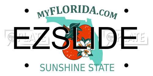 EZSLIDE Florida License Plate