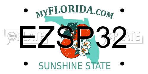 EZSP32 Florida License Plate