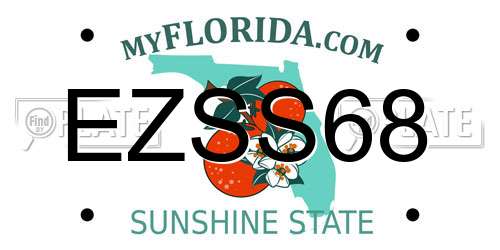 EZSS68 Florida License Plate