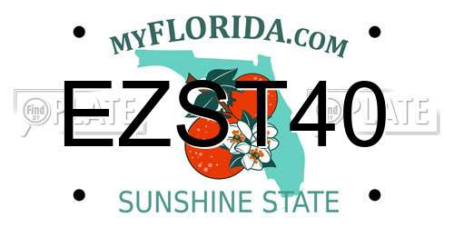 EZST40 Florida License Plate