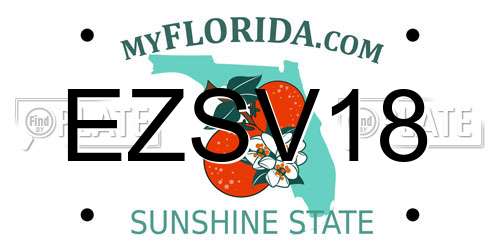 EZSV18 Florida License Plate