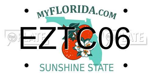 EZTC06 Florida License Plate