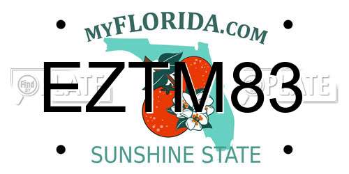 EZTM83 Florida License Plate