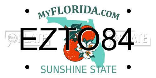 EZTO84 Florida License Plate