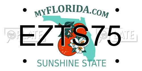 EZTS75 Florida License Plate