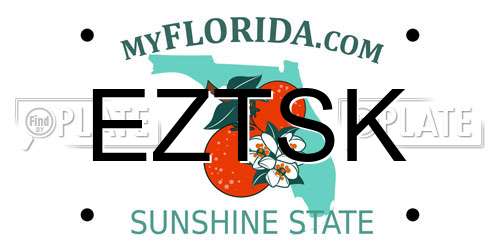 EZTSK Florida License Plate