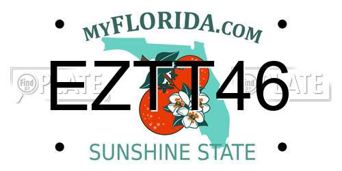 EZTT46 Florida License Plate