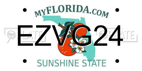 EZVG24 Florida License Plate