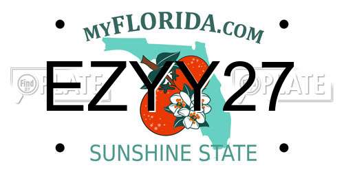 EZYY27 Florida License Plate