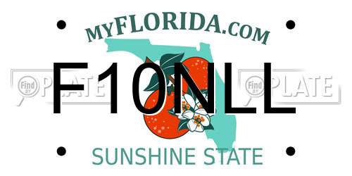 F10NLL Florida License Plate
