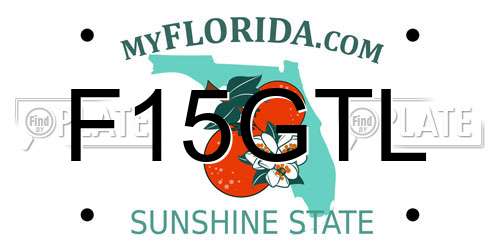 F15GTL Florida License Plate