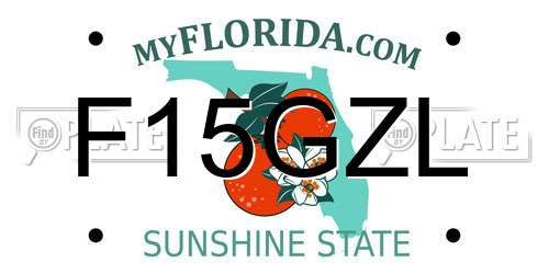 F15GZL Florida License Plate