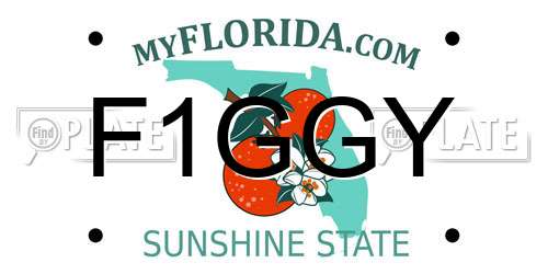 F1GGY Florida License Plate