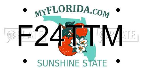 F24TTM Florida License Plate