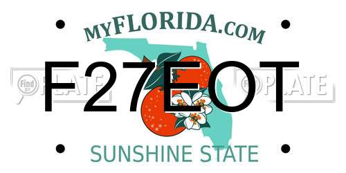 F27EOT Florida License Plate