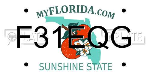 F31EQG Florida License Plate