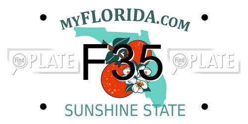 F35 Florida License Plate