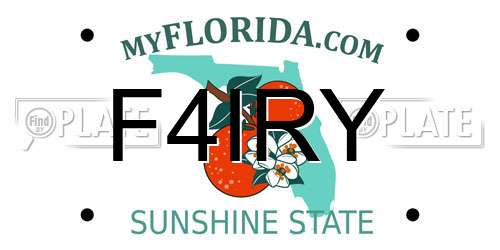 F4IRY Florida License Plate