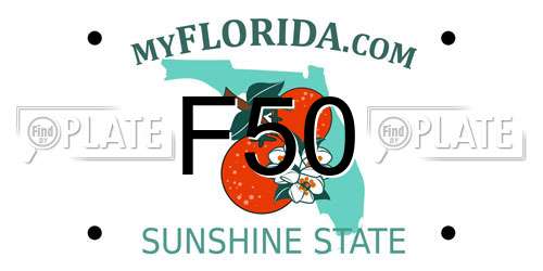 F50 Florida License Plate