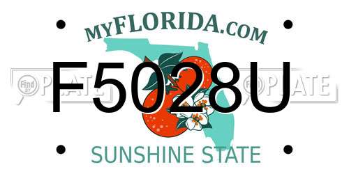 F5028U Florida License Plate