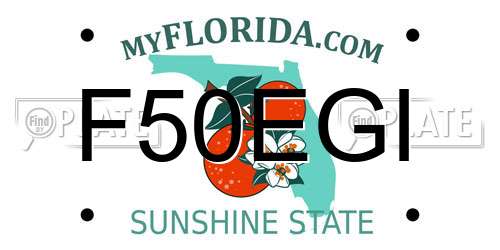 F50EGI Florida License Plate