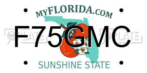 F75GMC Florida License Plate