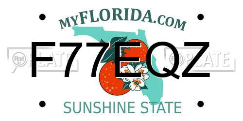 F77EQZ Florida License Plate