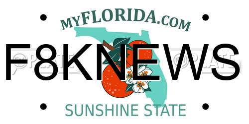 F8KNEWS Florida License Plate
