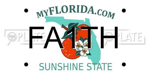 FA1TH Florida License Plate