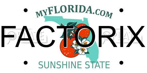 FACTORIX Florida License Plate