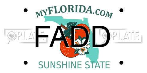 FADD Florida License Plate