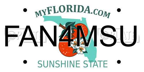 FAN4MSU Florida License Plate