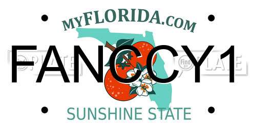FANCCY1 Florida License Plate