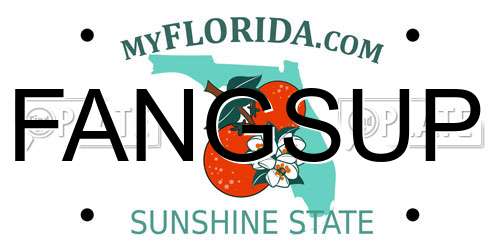 FANGSUP Florida License Plate