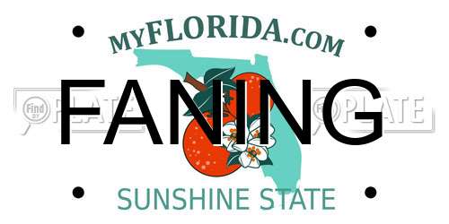 FANING Florida License Plate