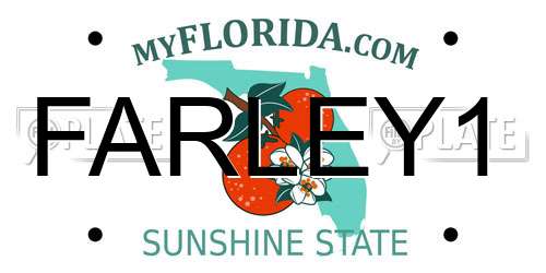 FARLEY1 Florida License Plate