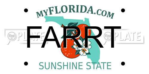 FARRT Florida License Plate