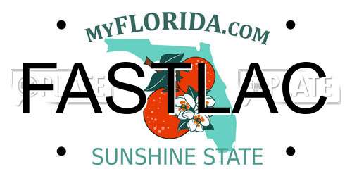 FASTLAC Florida License Plate