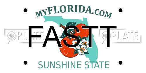 FASTT Florida License Plate