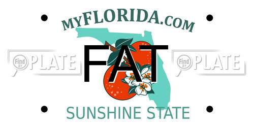 FAT Florida License Plate