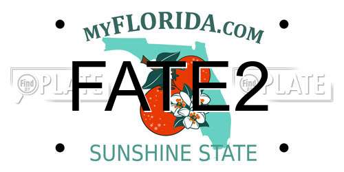 FATE2 Florida License Plate