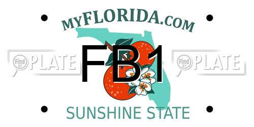 FB1 Florida License Plate