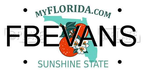 FBEVANS Florida License Plate