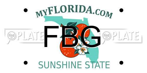 FBG Florida License Plate